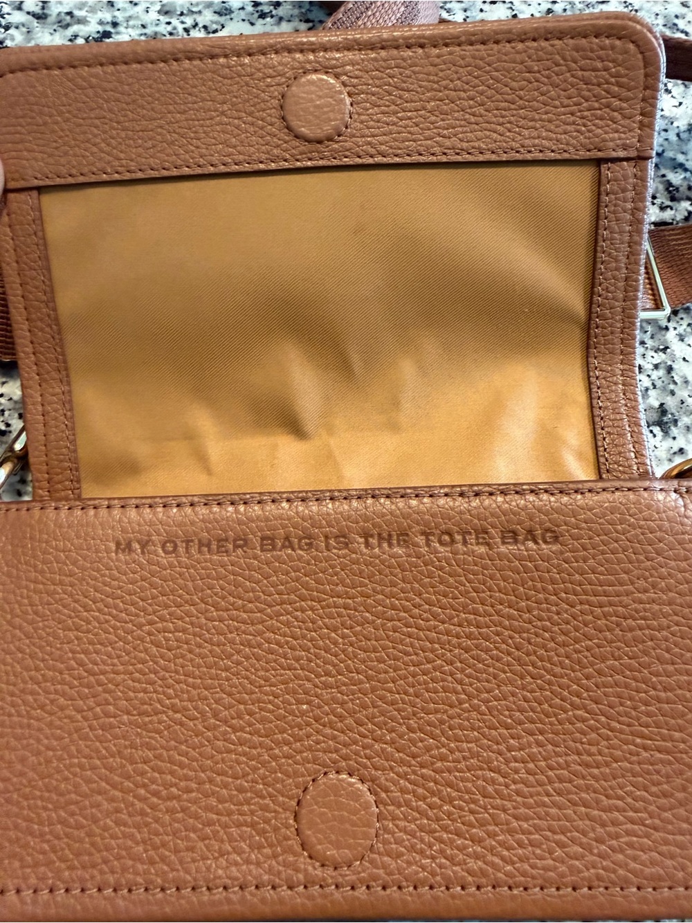 Marc Jacobs Mini Crossbody in Brown Leather with Adjustable Strap - Picture 3 of 5